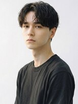 キビト(kibito) 新宿市ヶ谷曙橋センター分けパーマニュアンスパーマ20代30代40代