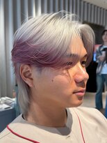 ノラギンザユー(NORA GINZA/U) ブリーチデザインカラーエンドカラーセンターパートウルフ