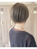 ◆大人ショート上品ベージュカラーショートボブ