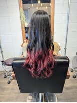 ヘアードレスビュー(hair dress V.I.E.W) ピンクのグラデーションカラー