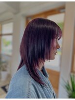 アンアンアヴェダ 沖縄ライカム店(anan aveda)&nbsp;ラベンダーカラー、軽めレイヤースタイル