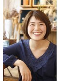 斜めバングキュートボブ☆