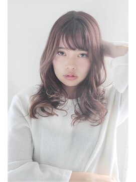 モッズ ヘア 富山店 セミロング 7 前髪は束をたくさん。