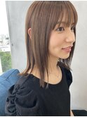 ichida  styleNO.24オリーブベージュデザインカラーウェットヘア