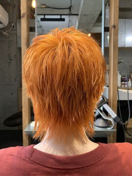 ワンダーヘアーグルーミング(WANDER Hair grooming) 真夏はこれ！ショートウルフオレンジ【WANDER 三軒茶屋】