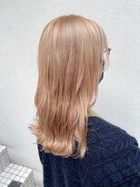 モルニ(MORNI)&nbsp;ハニーイエロー_マロンベージュ Aラインボブ かきあげ