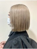 【W_SALON 河原町】ぱっつんボブ/ブリーチ/髪質改善/縮毛矯正