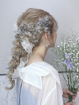 ララ モアナ(LaLa Moana) ダブルカラー/イルミナカラー/シールエクステ/ヘアセット