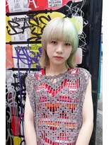 トレンチ(TRENCH) 《おつじ TRENCH》ハイトーン × ミントグリーン × ベージュ