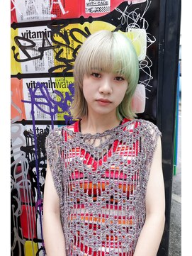 トレンチ(TRENCH) 《おつじ TRENCH》ハイトーン × ミントグリーン × ベージュ