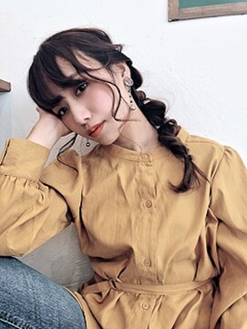 ヘアメイク フレンシア(hair make flencia) 編み込み編みおろしアレンジ