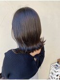 ブリーチ無し透明感カラー