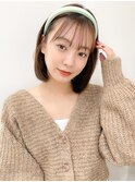 黒髪クラゲヘアーオリーブグレー小顔ココアベージュ