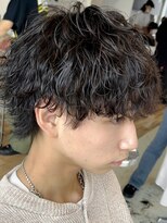 グッドタイムエフティフィフス 横浜西口(GoodTimes ft.fifth)&nbsp;波巻きスパイラルパーマメンズマッシュツーブロックメンズパーマ