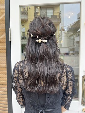 リノ(Lino) 20代30代【ヘアセット】結婚式ヘア ハーフアップアレンジ