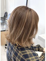 フィゼル 南堀江店(fizelle)&nbsp;外ハネ×ナチュラルハイライト