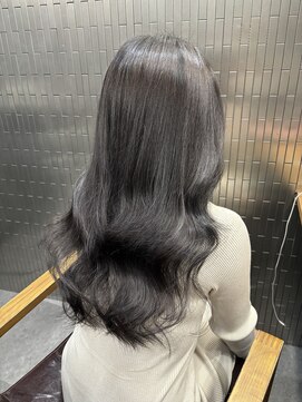 ボアップ(boappu) #グレージュカラー#透明感カラー#ロングヘア#ダークカラー