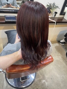 エトネ ヘアーサロン 仙台駅前(eTONe hair salon) ［ eTONe ］ミディ × cherry red