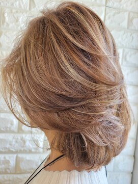 松本平太郎美容室 国立店 ミディアムレイヤー/30代40代50代60代