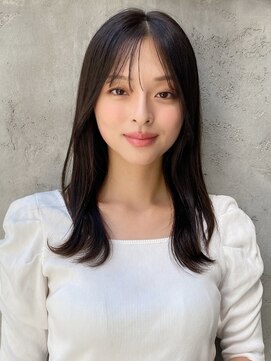 エトラ 渋谷店(etora) 前髪 ネビージュ ボブルフ 黒髪 ワンレン 小顔 "