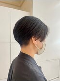 刈り上げ/20代/30代/前下がりショート/絶壁解消/前髪なし