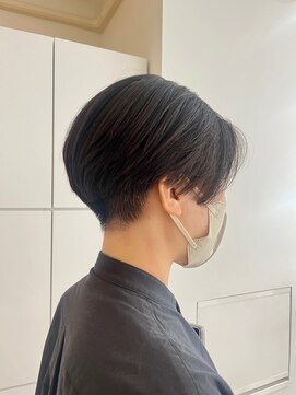 レンジシ オモテサンドウ(RENJISHI omotesando) 刈り上げ/20代/30代/前下がりショート/絶壁解消/前髪なし