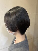 オーガニックマインド 坂戸 鶴ヶ島(organic+mind)&nbsp;透明感韓国風マッシュショートアッシュブラウン