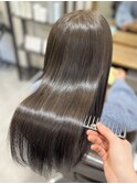 オリーブブラウン / 8トーン / 髪質改善カラーエステ / 長町