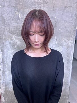 キング(K!ng) 縮毛矯正髪質改善ハイライトレイヤーカット枚方美容室エクステ