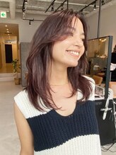 アリーズ シブヤ(ALLYS shibuya) 顔まわりレイヤーカット×透明感カラー