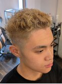 Blond Buzz fade