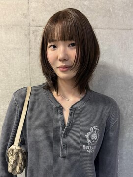 ナループロア ルームー(Nalu pu loa ROOMOO) レイヤーカット/ブラウンあ/透明感ブラウン