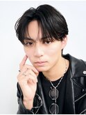 men's/顔周り/ニュアンスパーマ/黒染め/韓国/ダウンパーマ