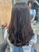 ロンド 表参道店(Lond)&nbsp;ミディアムレイヤーカット/マロンベージュ/顔周り/前髪/