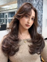 シオン(shion)&nbsp;ロング韓国ヘア顔周りレイヤー大人ガーリー_F1386