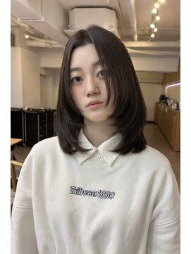 ビール 西新店(BEER) 小顔効果★ミディアムレイヤー