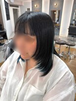 ギルド 清瀬店(GUILD)&nbsp;顔周りレイヤー×インナーカラーブルー