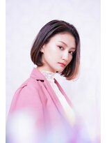 ピークアブー アヴェダ ギンザシックス(PEEK-A-BOO AVEDA GINZASIX) 前下がりボブ ハイライトカラー
