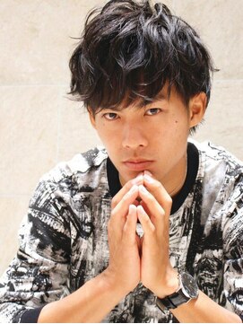 エムスラッシュ センター南(M.SLASH) 【M.SLASH】ニュアンスパーマの黒髪ショートa!