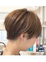 レンク(LENC)&nbsp;Coast.ベリーショート×ベージュブラウン×ストレートスタイル★