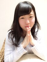 アロハララ(ALOHA LaLa)&nbsp;黒髪フェザーロング、ヴェールウェーブ、