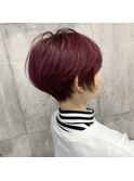 美シルエットショートボブ+ピンクバイオレット【橋本/橋本駅】