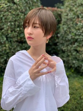 オースティン 門前仲町(AUSTIN) 大人かわいい前髪セシルカットココアブラウンフリンジウェーブ