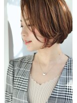 オーストヘアーフィガロ 本通り店(Aust hair Figaro) 大人ボブ×グラデーションカラーマロンブラウン　広島本通/Aust