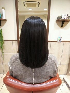 ネオリーブチノ 登戸店(Neolive cino) 髪質改善酸熱&超音波ハホニコTR ミディアム 美髪