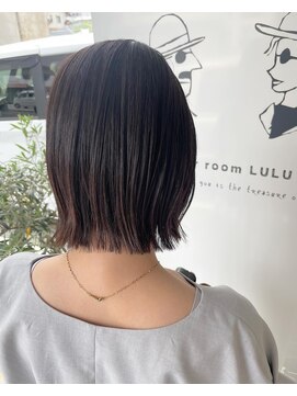 ヘアー ルーム ルル(HAIR ROOM LULU) ナチュラルぱつんとボブ