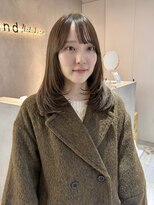 サンド 池袋(sand)&nbsp;韓国風ヘア/レイヤーカット/ベージュカラー/顔周りカット