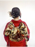 【BelleCoupes】成人式 振袖着付けヘアセット 着物ヘア