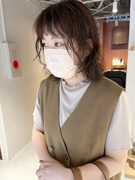 コフィー バイ メルト 吉祥寺(cofy by melt) 【三ツ井純】ほつれパーマ ゆるふわミディアム 抜け感カール