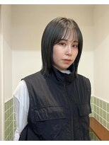 ニコ トウキョウ 渋谷(nico TOKYO)&nbsp;ミディアムレイヤーカット/透明感オリーブグレージュ